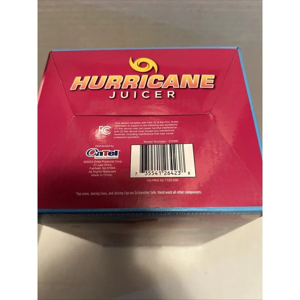 Hurricane Juicer - AS SEEN ON TV Powerful Compact Cordless - One-Touch Operation
